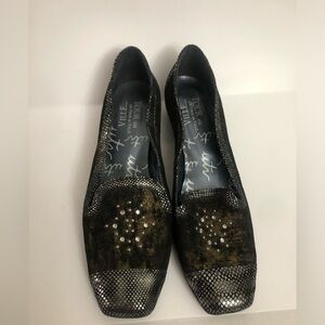 Sz 10 UN TOUR IN VILLE WOMENS CASUAL LOAFERS SHOES METALLIC BROWN BRONZE